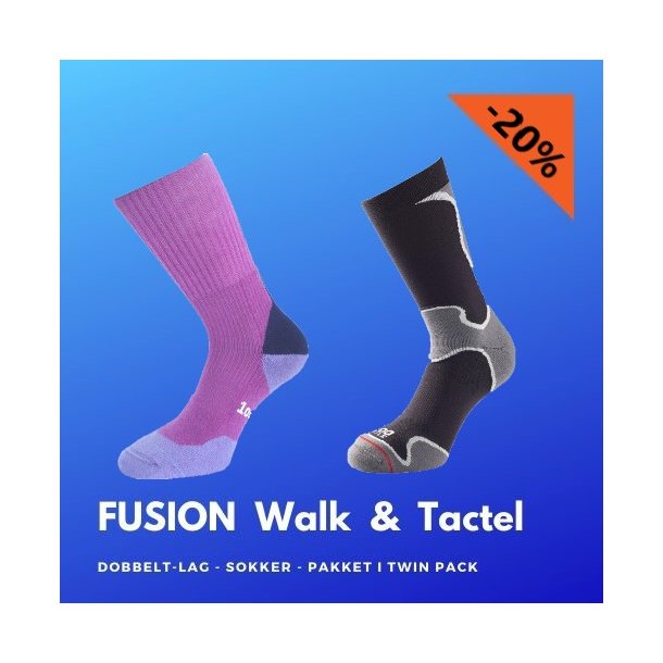 FUSION WALK & FUSION TACTEL - Twin Pack