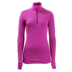 BRYNJE LADY ARCTIC ZIP POLO m/Tommelfinger-grep