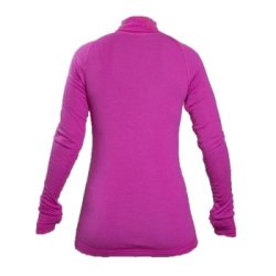 BRYNJE LADY ARCTIC ZIP POLO m/Tommelfinger-grep