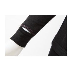 BRYNJE LADY ARCTIC ZIP POLO m/Tommelfinger-grep