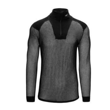 BRYNJE SUPER THERMO ZIP-POLO SHIRT med skulderinnlegg