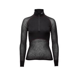 LADY WOOL THERMO LIGHT ZIP-POLO