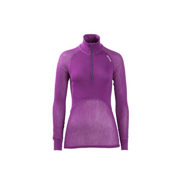 LADY WOOL THERMO LIGHT ZIP-POLO