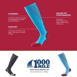 1000 MILE NYE KOMPRESJONSSOKK
